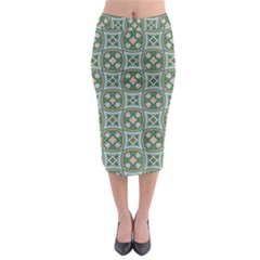 Ornamental Pattern Midi Pencil Skirt by designsbymallika