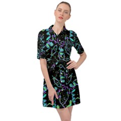 Kolodo Blue Cheer Belted Shirt Dress by Sparkle