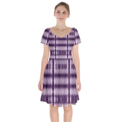 Purple Tigress Short Sleeve Bardot Dress by Sparkle
