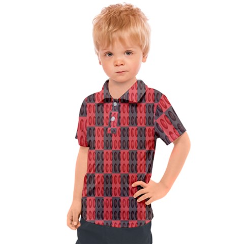 Rosegold Beads Chessboard1 Kids  Polo Tee by Sparkle