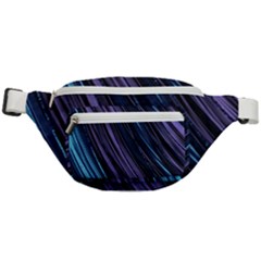 Blue And Purple Stripes Fanny Pack by Dazzleway