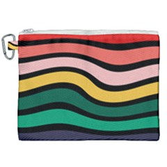 Nine 9 Bar Rainbow Sea Sickness Canvas Cosmetic Bag (xxl) by WetdryvacsLair