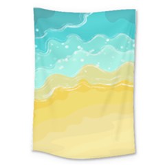 Abstract Background Beach Coast Large Tapestry