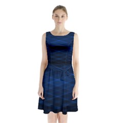 Design B9128364 Sleeveless Waist Tie Chiffon Dress by cw29471