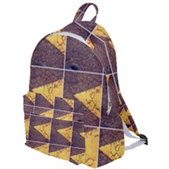 Yellow, Traffic, Cone, Arrow, Cracks, Asphalt  The Plain Backpack by ScottFreeArt