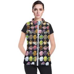 Glitch Glitchen Npc Cubimals Pattern Women s Puffer Vest by WetdryvacsLair