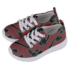 Tropical Style Floral Motif Print Pattern Kids  Lightweight Sports Shoes by dflcprintsclothing