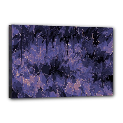 Purple And Yellow Abstract Canvas 18  X 12  (stretched) by Dazzleway