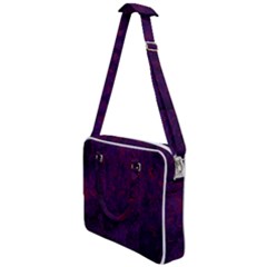 Red And Purple Abstract Cross Body Office Bag