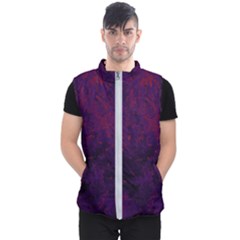 Red And Purple Abstract Men s Puffer Vest