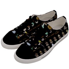 Glitch Glitchen Misc Three Men s Low Top Canvas Sneakers by WetdryvacsLair