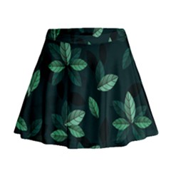 Foliage Mini Flare Skirt