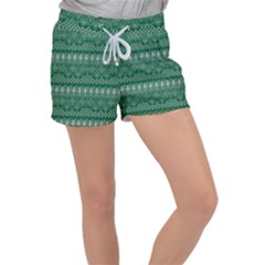 Christmas Knit Digital Velour Lounge Shorts