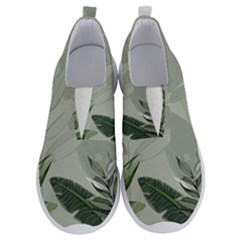 Banana Leaf Plant Pattern No Lace Lightweight Shoes