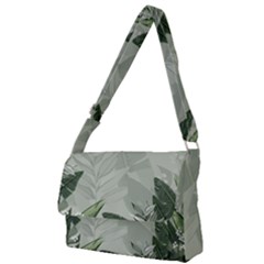 Banana Leaf Plant Pattern Full Print Messenger Bag (l) by Alisyart