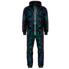 Tree Flower Paradise Of Inner Peace And Calm Pop-art Hooded Jumpsuit (men)  by pepitasart