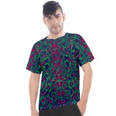 Tree Flower Paradise Of Inner Peace And Calm Pop-art Men s Sport Top by pepitasart