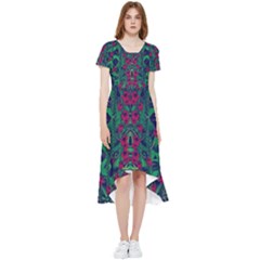 Tree Flower Paradise Of Inner Peace And Calm Pop-art High Low Boho Dress by pepitasart