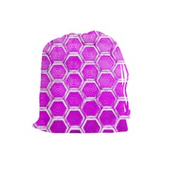 Hexagon Windows Drawstring Pouch (large) by essentialimage