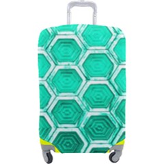 Hexagon Windows Luggage Cover (large) by essentialimage
