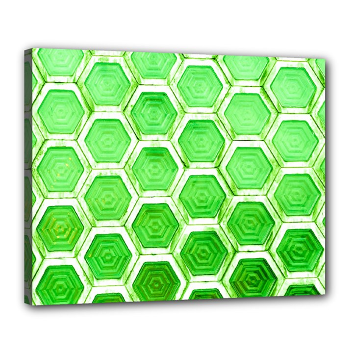 Hexagon Windows Canvas 20  x 16  (Stretched)