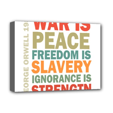 Orwell Deluxe Canvas 16  X 12  (stretched)  by Valentinaart