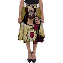 Buddy Christ Perfect Length Midi Skirt by Valentinaart