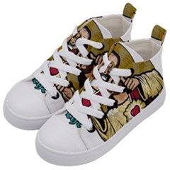 Buddy Christ Kids  Mid-top Canvas Sneakers by Valentinaart