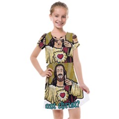 Buddy Christ Kids  Cross Web Dress by Valentinaart