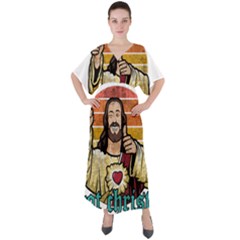 Got Christ? V-neck Boho Style Maxi Dress by Valentinaart