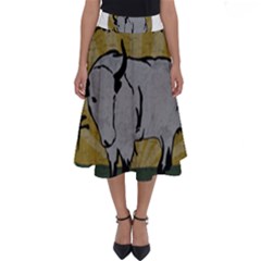 Chinese New Year ¨c Year Of The Ox Perfect Length Midi Skirt by Valentinaart