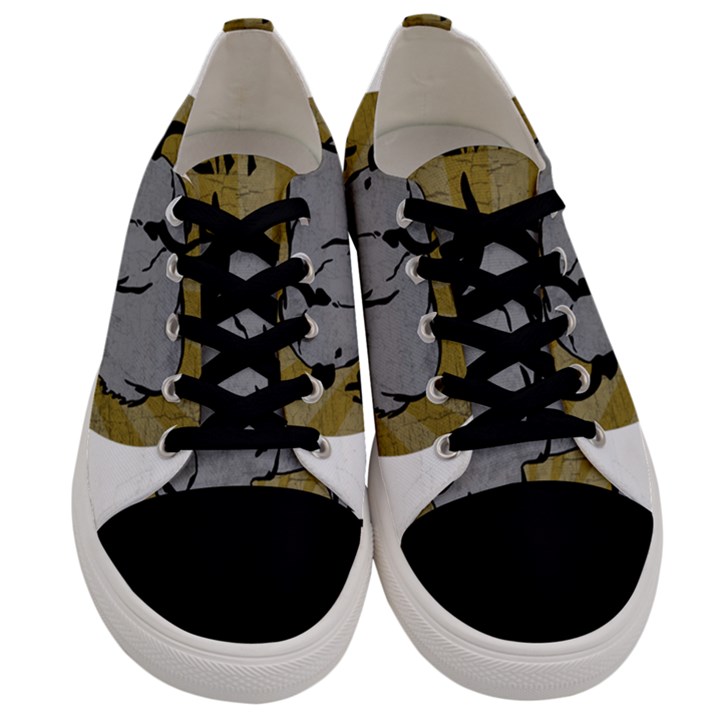 Chinese New Year ¨C Year of the Ox Men s Low Top Canvas Sneakers