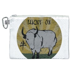 Chinese New Year ¨c Year Of The Ox Canvas Cosmetic Bag (xl) by Valentinaart