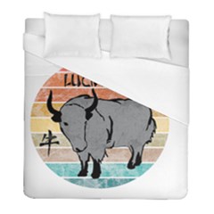 Chinese New Year ¨c Year Of The Ox Duvet Cover (full/ Double Size) by Valentinaart