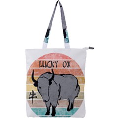 Chinese New Year ¨c Year Of The Ox Double Zip Up Tote Bag by Valentinaart