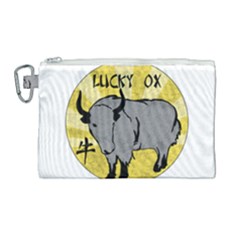 Chinese New Year ¨c Year Of The Ox Canvas Cosmetic Bag (large) by Valentinaart
