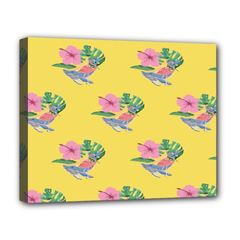 Floral Deluxe Canvas 20  X 16  (stretched) by Sparkle