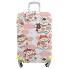 Menaki Cat Pattern Luggage Cover (medium) by designsbymallika