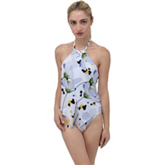Tree Poppies  Go With The Flow One Piece Swimsuit by Sobalvarro