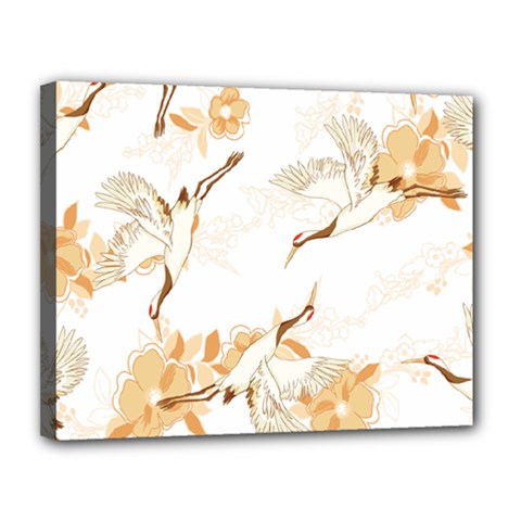Birds And Flowers  Canvas 14  X 11  (stretched) by Sobalvarro