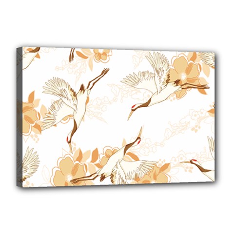 Birds And Flowers  Canvas 18  X 12  (stretched) by Sobalvarro