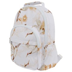 Birds And Flowers  Rounded Multi Pocket Backpack by Sobalvarro