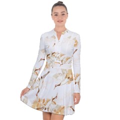 Birds And Flowers  Long Sleeve Panel Dress by Sobalvarro