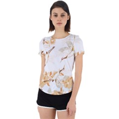 Birds And Flowers  Back Cut Out Sport Tee by Sobalvarro