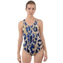 Leopard skin  Cut-Out Back One Piece Swimsuit View1