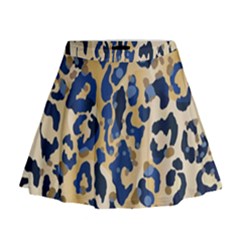 Leopard Skin  Mini Flare Skirt by Sobalvarro
