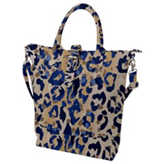 Leopard Skin  Buckle Top Tote Bag by Sobalvarro