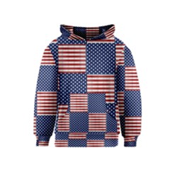 Red White Blue Stars And Stripes Kids  Pullover Hoodie by yoursparklingshop