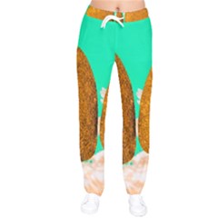 Two Hearts Women Velvet Drawstring Pants by essentialimage