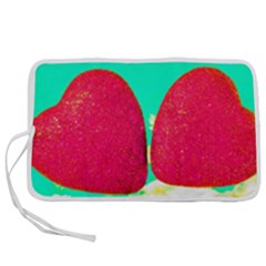 Two Hearts Pen Storage Case (m) by essentialimage